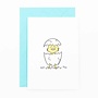 Studio Flash | Letterpress Card ‘Newborn chick'