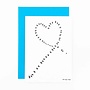 Studio Flash | Letterpress Card ‘Birds flying in heart shape’