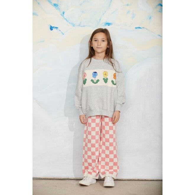 Mini Rodini | Violas Panel Sweatshirt Grey Melange