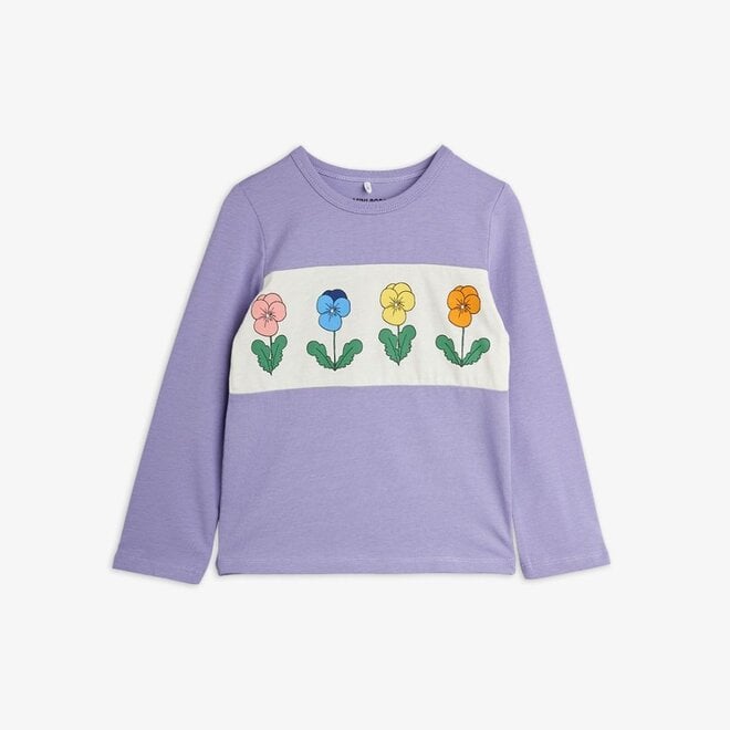 Violas Panel Longsleeve Top Purple