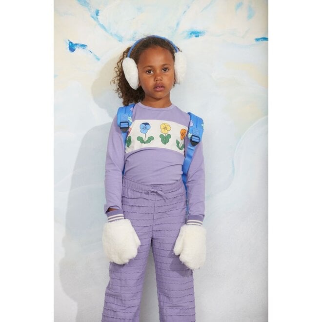 Mini Rodini | Violas Panel Longsleeve Top Purple