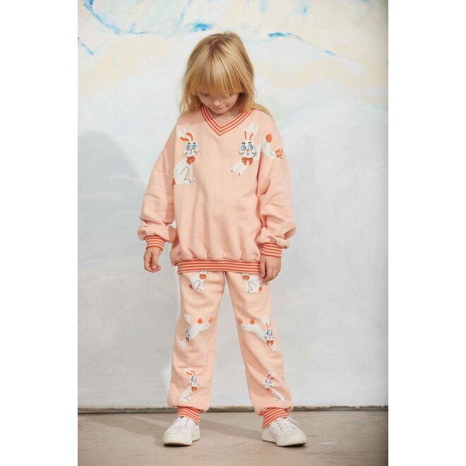Mini Rodini | Rabbits Sp Sweatshirt Pink