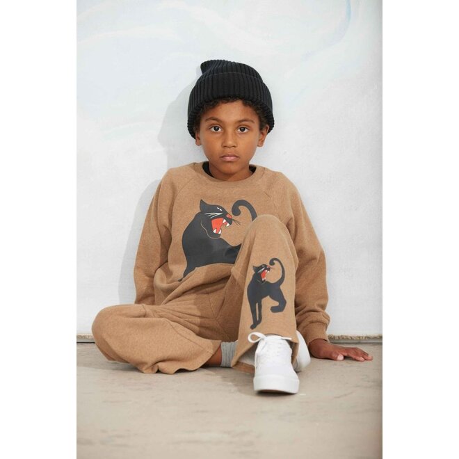 Mini Rodini | Panther Sp Melange Sweatshirt Brown