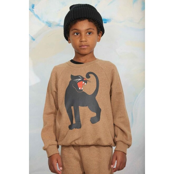 Mini Rodini | Panther Sp Melange Sweatshirt Brown