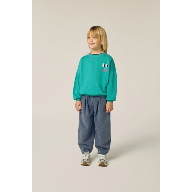 The Campamento | Smiling Face Sweatshirt Green
