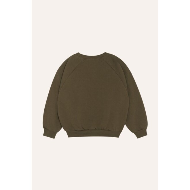 The Campamento | Big Smiling Face Sweatshirt Green