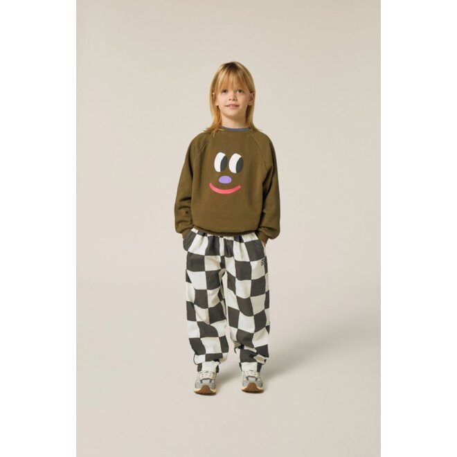 The Campamento | Big Smiling Face Sweatshirt Green