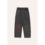 The Campamento | Bicolor Patches Denim Trousers Grey