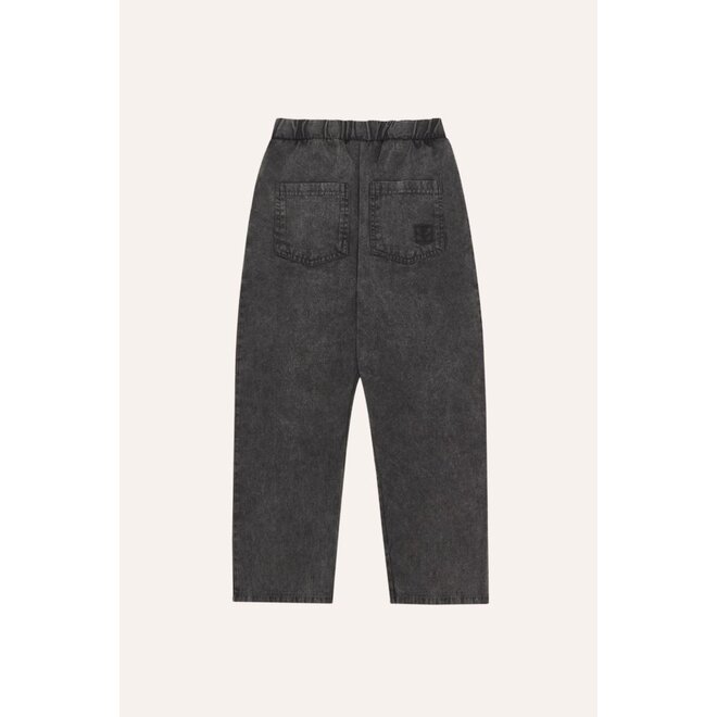 The Campamento | Bicolor Patches Denim Trousers Grey