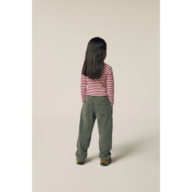 The Campamento | Burgundy Stripes Turtle Neck Tshirt