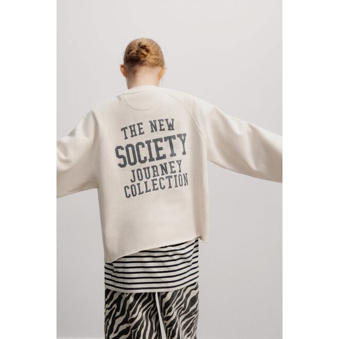 The New Society | Fog Teen Sweatshirt Whisper White Melange
