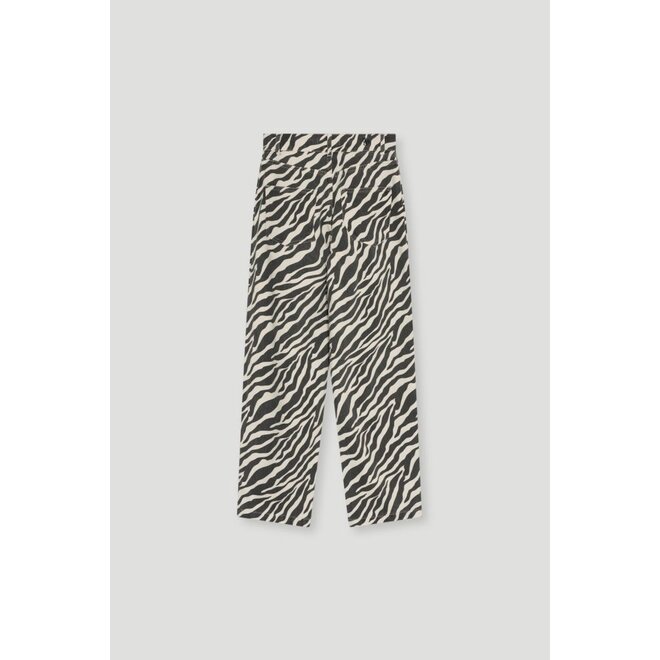 The New Society | TNS Denim Teen Barrel Trouser Zebra Print