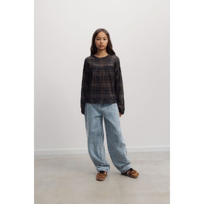 The New Society | TNS Denim Teen Curved Trouser Light Blue Denim
