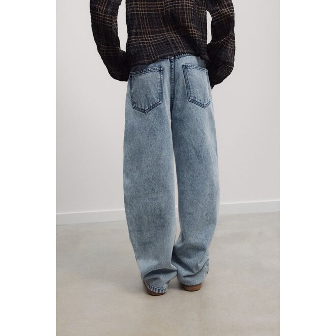 The New Society | TNS Denim Teen Curved Trouser Light Blue Denim