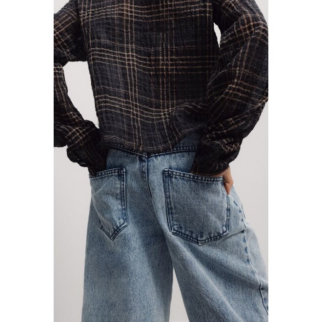 The New Society | TNS Denim Teen Curved Trouser Light Blue Denim