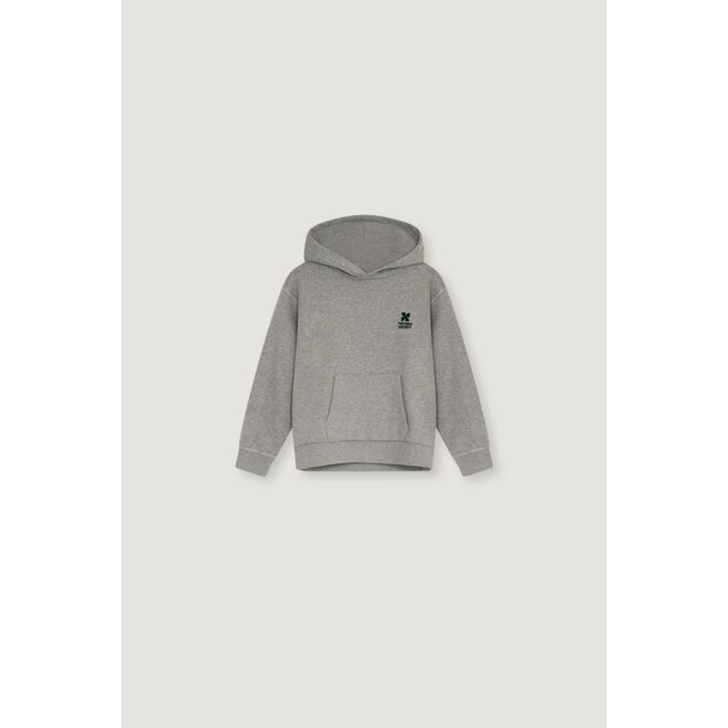TNS Logo Hoodie Mid Grey Melange