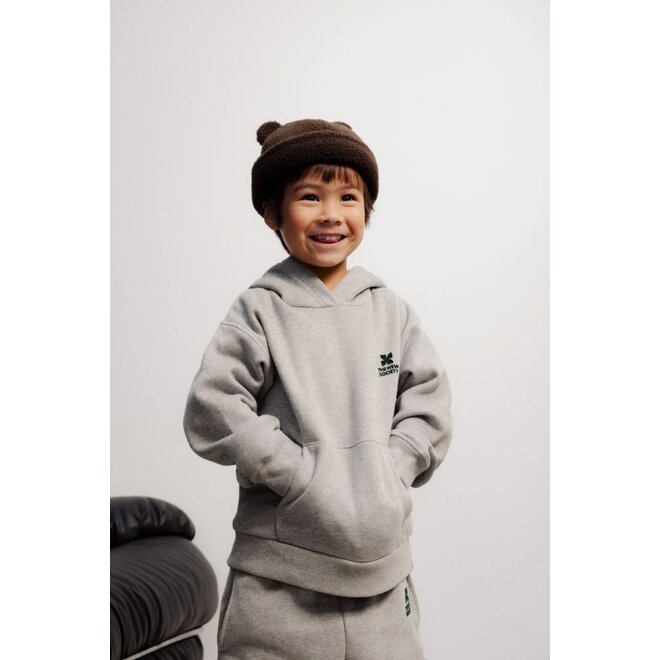 TNS Logo Hoodie Mid Grey Melange