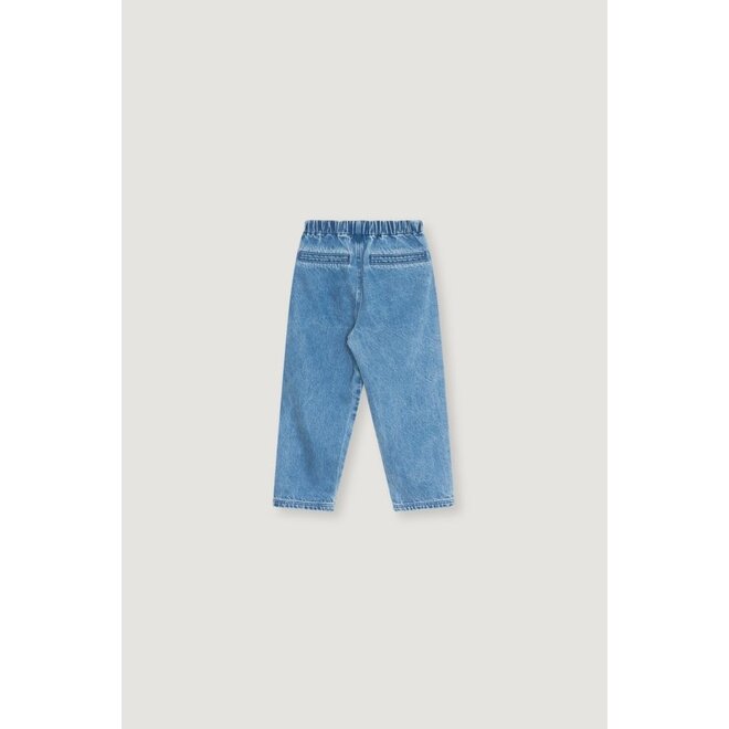 The New Society | Ridge Denim Trouser Mid Blue Denim