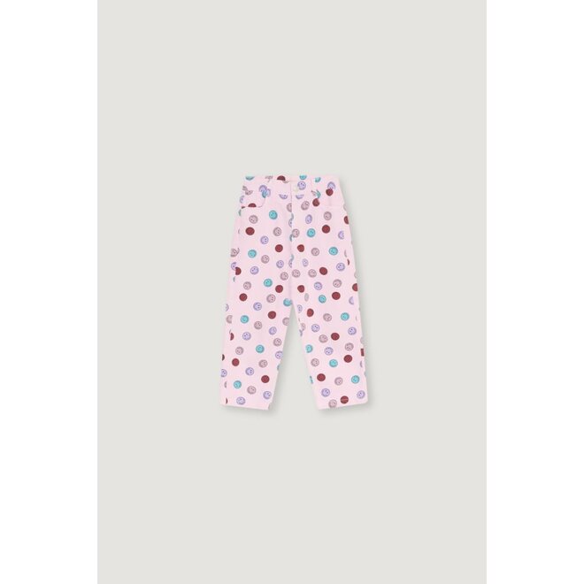 The New Society | Smiley Denim Trouser Smiley Print