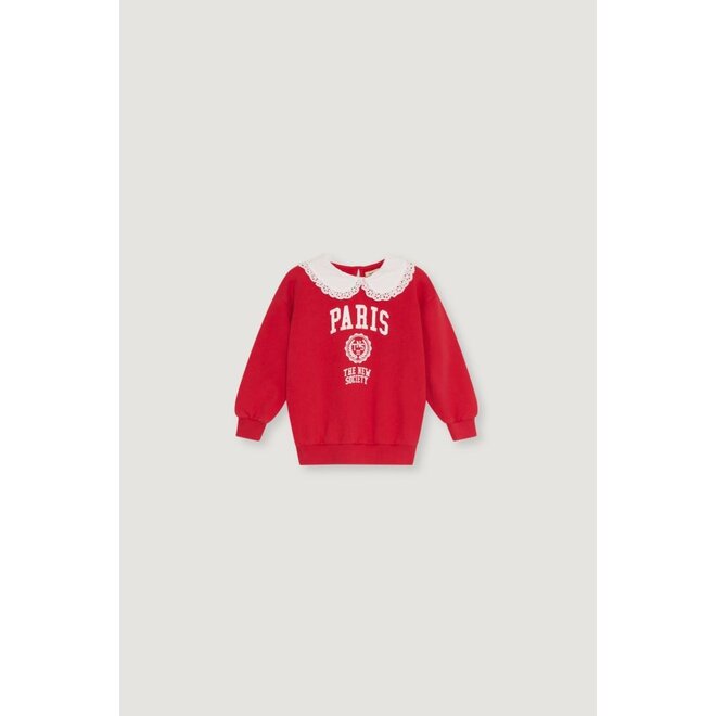 Paris Sweatshirt Chinese Red