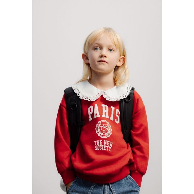 Paris Sweatshirt Chinese Red
