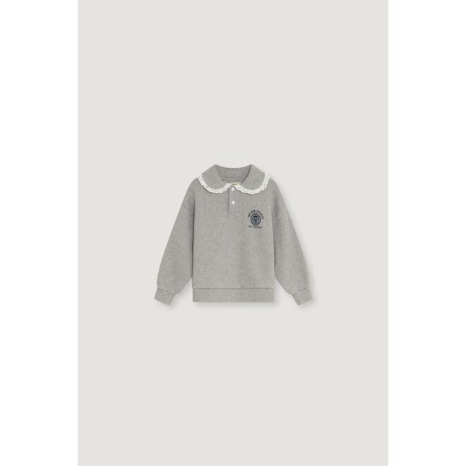 Ash Polo Mid Grey Melange