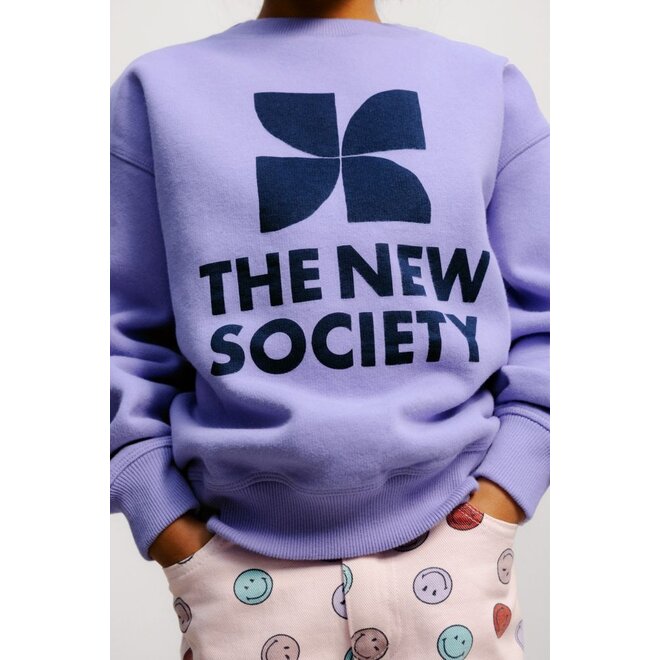The New Society | TNS Logo Sweatshirt Violet Tulip
