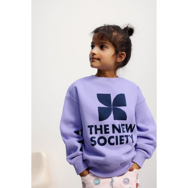 The New Society | TNS Logo Sweatshirt Violet Tulip