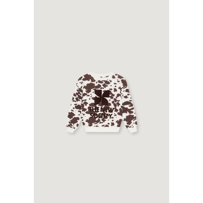 TNS Logo Sweatshirt Cow Print