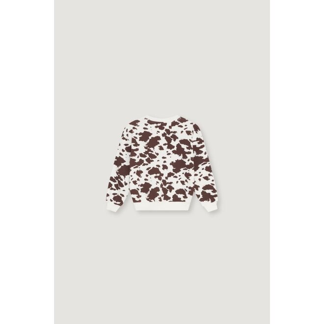 The New Society | TNS Logo Sweatshirt Cow Print