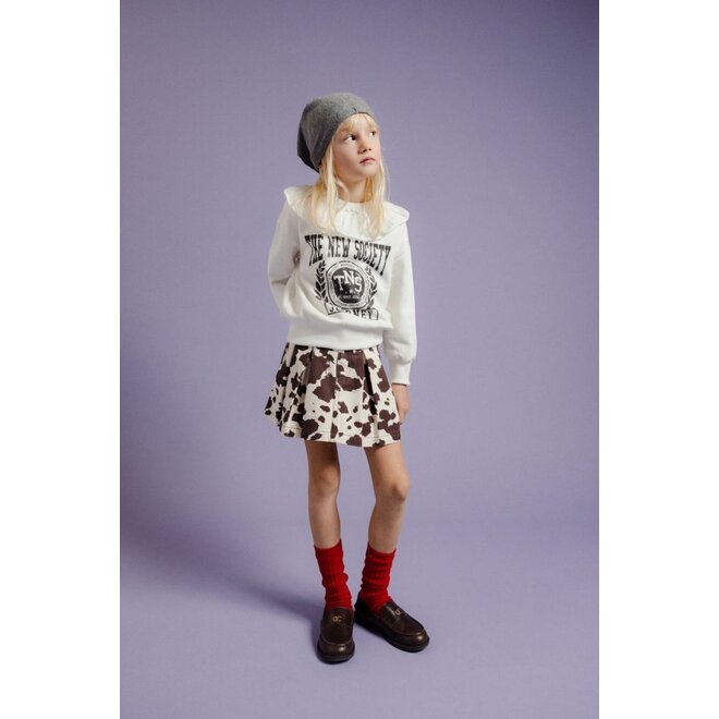 The New Society | Dakota Skirt Cow Print