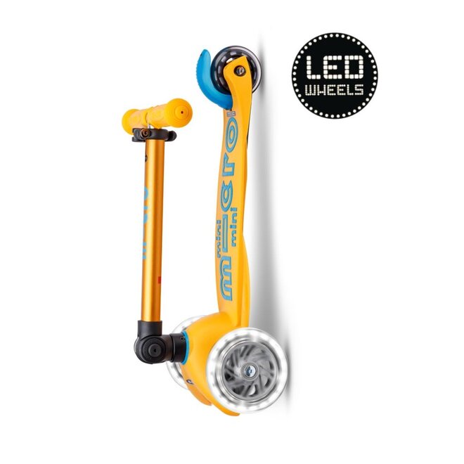 Micro Mini Micro step Deluxe Inklapbaar LED Abrikoos