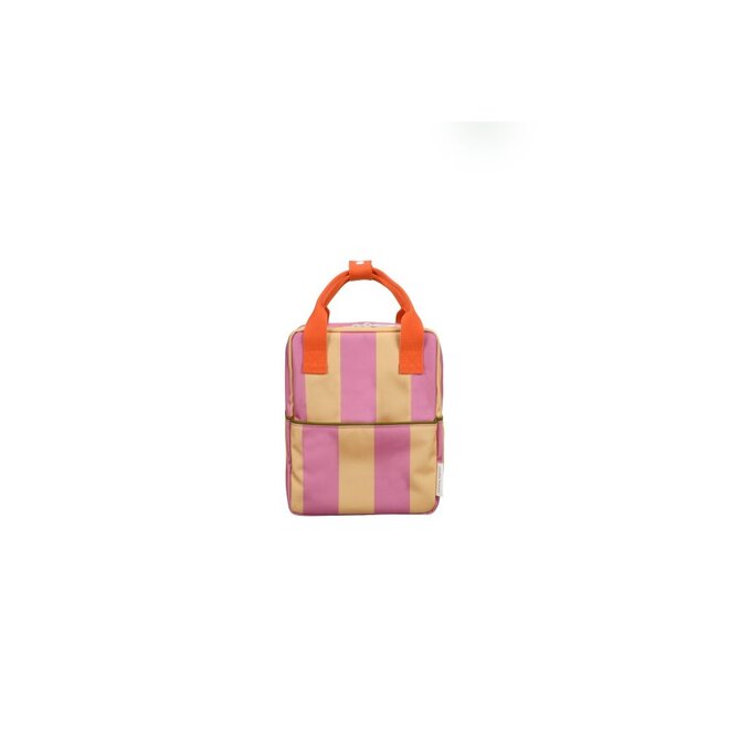 Backpack Small Lemon Tree Stripes Rosebay Pink + Apple Juice