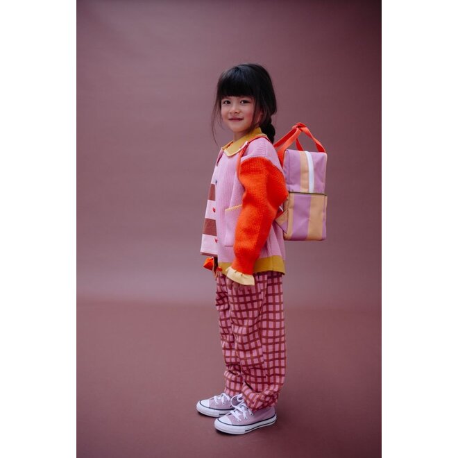 Sticky Lemon | Backpack Small Lemon Tree Stripes Rosebay Pink + Apple Juice