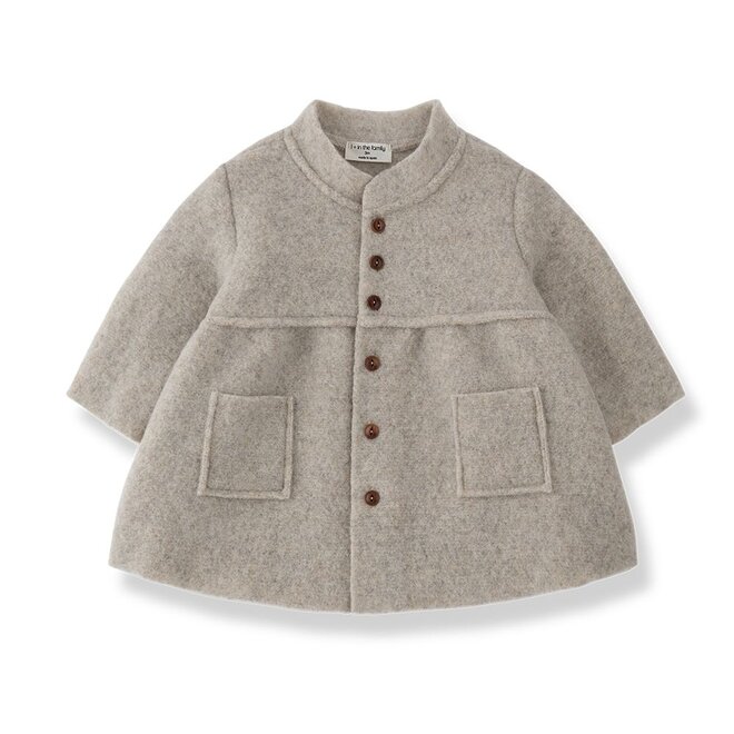 1+ in the family | Gorizia Girly Winterjas met Sjaal Beige
