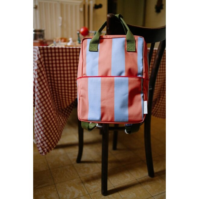 Sticky Lemon | Backpack Medium Lemon Tree Stripes Cloud Blue + Maple Whirl