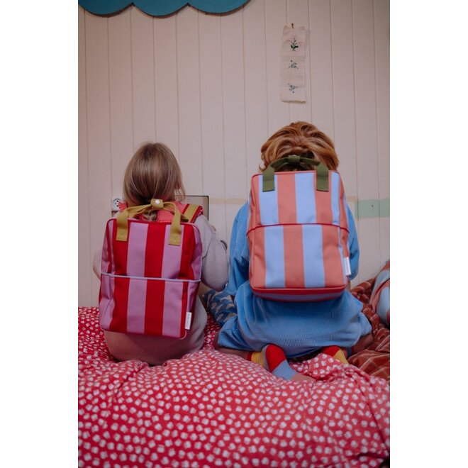 Sticky Lemon | Backpack Medium Lemon Tree Stripes Cloud Blue + Maple Whirl