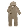 Engel | Hooded Overall With Zipper Walnut Melange