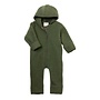 Engel | Hooded Overall With Zipper Reed Melange