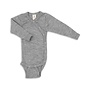 Engel | Wikkelromper Wol-Zijde Light Grey Melange