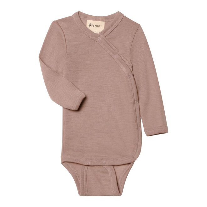 Engel | Wikkelromper Wol-Zijde Dusty Rose