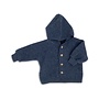 Engel | Hooded jacket blue mélange