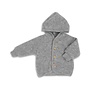 Engel | Hooded jacket light grey mélange
