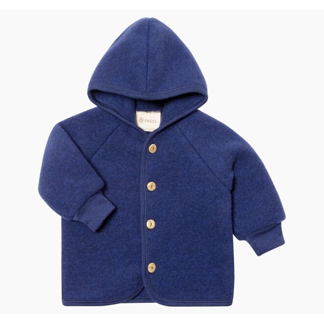 Hooded Jacket Gentian Melange