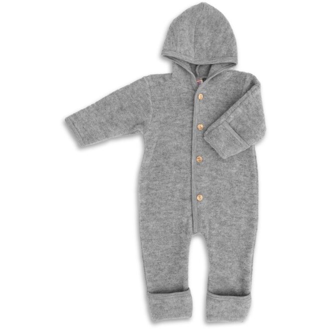 Hooded Overall light grey mélange