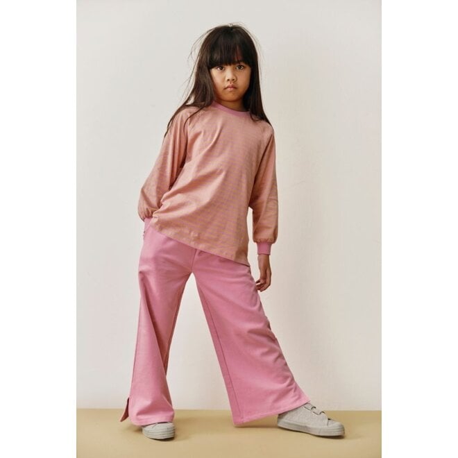 Gray Label | Flared Pants with Slit GOTS Bubblegum