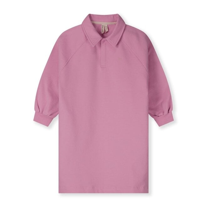 Polo Dress GOTS Bubblegum