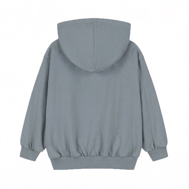 Gray Label | Hooded Cardigan With Zip GOTS Stone Grey