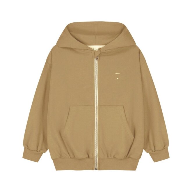 Hooded Cardigan With Zip GOTS Cookie