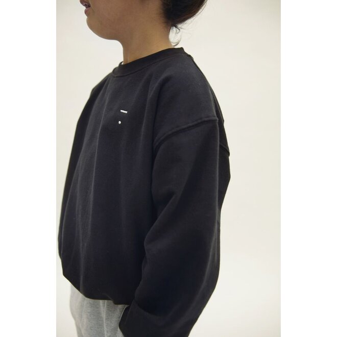 Gray Label | Dropped Shoulder Sweater GOTS Pirate Black